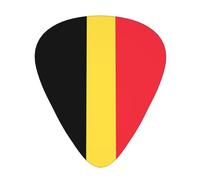 Thin, medium and heavy, 12 pieces guitar picks, Flag of Belgium wear-resistant guitar picks, suitable for guitar, bass, electric guitar, ukulele,