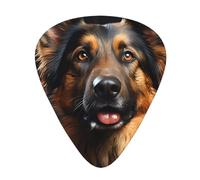 Thin, medium and heavy, 12 pieces guitar picks, German Shepherd wear-resistant guitar picks, suitable for guitar, bass, electric guitar, ukulele,