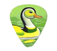 Thin, medium and heavy, 12 pieces guitar picks, Green Duck wear-resistant guitar picks, suitable for guitar, bass, electric guitar, ukulele,