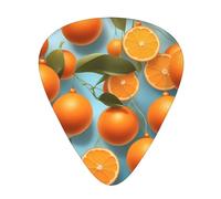 Thin, medium and heavy, 12 pieces guitar picks, Many Delicious Oranges wear-resistant guitar picks, suitable for guitar, bass, electric guitar, ukulele,