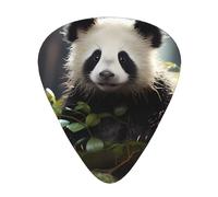 Thin, medium and heavy, 12 pieces guitar picks, Panda cubs in the forest wear-resistant guitar picks, suitable for guitar, bass, electric guitar, ukulele,