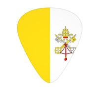 Thin, medium and heavy, 12 pieces guitar picks, Vatican flag wear-resistant guitar picks, suitable for guitar, bass, electric guitar, ukulele,