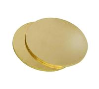 Thin Metal Sheet, Metal Sheet,2 Pieces H62 Brass Round Plate Thickness 3 mm Diameter 10-50 mm, Copper Thin Plate for Metal Stamping Models DIY Crafts(Diameter 40 mm)