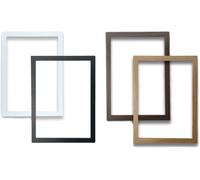 Thin Oak 14x10 Frame With Clear Perspex Sheet and Wall Hanging Hooks - 14 x 10 Inch Oak Photo Frame - Handmade Frames In Multiple Colors & Sizes