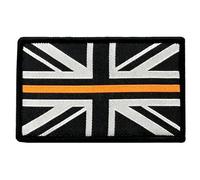 Thin Orange Line Search and Rescue SAR Union Jack Hook (Sticky) Backed Patch