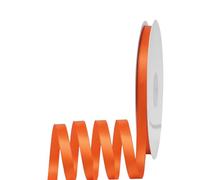 Thin Orange Ribbon 6mm Satin Ribbons for Gift Wrapping, 91m Cake Balloon Ribbon Silk Thick Ribbons Orange for Crafting, Halloween, Xmas, Wedding, Hair Bows, Bouquets,Cake Decorations
