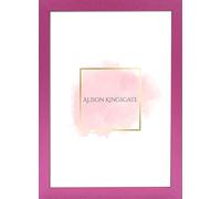 Thin Pink 14x10 Frame Picture Frames With Clear Perspex Sheet and Wall Hanging Hooks - 14 x 10 Inch Pink Photo Frame - Handmade Frames In Multiple Colors & Sizes