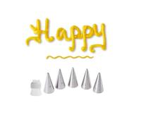 Thin Piping Nozzles with Coupler,Small Piping Tips for Writing,Detail,Royal Icing,Cookie Decorating and Plastic Piping Coupler for Easy Switching