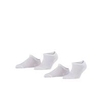 FALKE Women's Active Breeze Multipack W Sn Lyocell Low-Cut Plain Trainer Socks 2 Pairs, White 2000, 5.5-8
