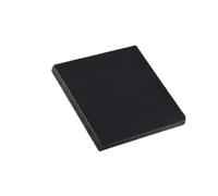 Thin Polyoxymethylene Plastic Sheeting Rigid, White/Black Rectangular Acetal POM Plastic Board 1pc(Black,20x500x500mm)