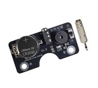 Thin Portable Morse Cord Practice Keyer Light and Sound Circuit Board Key Art Trainer Connector for CW Training Devices
