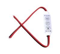 Thin Profile Dimmer Module 3 Button Interfaces 8 Stage Brightness Control Water Resistant Housing for LED Installations Easy Installation Dimmer Switches