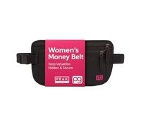 Thin Profile Money Belt w/Theft Insurance and Lost & Found Service - RFID Block Liner Built-in - Rated for Security, Quality and Ease of Travel, Black, Small, RFID Wallet