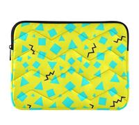 Thin Protective Laptop Bag Fits Inside Backpack & Handbag | Portable Inner Carry Design Weekend Short Trip for Digital Device Users 80s Memphis