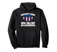 Thin Purple Line Law Enforcement - Security Guard Pullover Hoodie