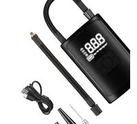 Thin PVC Mobile Air Inflator for Quick Tire Inflation on Automobiles and Athletic Gear Compact Intelligent Air Compressor with Digital Pressure for Rapid Tire Inflation