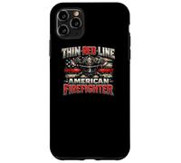 Thin Red Line American Firefighter Flag Fireman Gift Case for iPhone 11 Pro Max