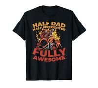 Thin Red Line Fireman Department - Firefighter Father Dad T-Shirt