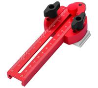 Thin Rip Jig Aluminum Alloy Table Saw Jig Guide Adjustable Thin Rip Table Saw Jigs Multifunctional Practical Fit for 3/8" x 3/4" and 1/4" x T Slot