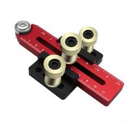 Thin Rip Jig for Table Saw, Aluminium Alloy Rip Fence Guide for Narrow Strip Cuts, Compatible with 3/8" and 3/4" Slots, Workshop & Woodwor