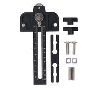 Thin Rip Jig for Table Saw, Unidirectional Table Saw Jig Guide with Dual Scale Metric Imperial, Aluminum Alloy Fast Ripping Guide with Rollers for 3/8x3/4in and 3/8x1/4in