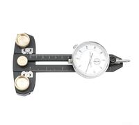 Thin Rip Jig Table Saw Guide with Dial Indicator Gauge for Precision Narrow Cuts, Fits 3/8 x 3/4 Inch T-Slot Tracks, Adjustable Scale and Two-Way