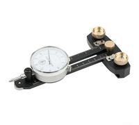 Thin Rip Jig Table Saw Guide with Dial Indicator Gauge for Repetitive Narrow Strips, 0-10mm Adjustable Scale 0.01mm Accuracy, Fits 3/8 x 3/4 in T-