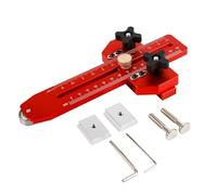 Thin Rip Jig Table Saw Jig Guide, Aluminum Alloy Extended Fast Thin Ripping Guide Adjustable Positioning Fixing Tool for Table Saw Band Saw Router for 3/8" x 3/4" T Slot (1PC,Red)