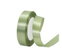 Thin Sage Green Ribbon 20mm Satin Ribbons for Gift Wrapping,22m Silk Thick Wrapping Ribbon Champagne Balloon Ribbons for Crafting,Christmas,Wedding,Hair Bows,Bouquets,Cake Decoration