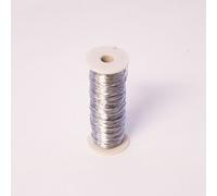 Thin Silver Reel Wire for Floristry & Flower Arranging Roll (26 Gauge)