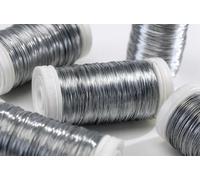 Thin Silver Reel Wire for Floristry & Flower Arranging Roll (30 Gauge)