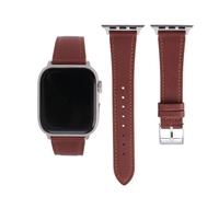 Thin Slim Soft Goatskin Leather Watch Band For Apple Watch 38mm 40mm 41mm 42mm Lightweight Elegant Women Replacement Straps Compatible With iWatch SE1/2/3 11 10 9 8 7 6 5 4 3 2 1