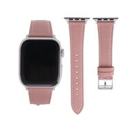 Thin Slim Soft Goatskin Women Leather Bands Compatible with Apple Watch 42mm 44mm 45mm 46mm 49mm, Elegant Genuine Leather Straps, Lightweight Wrist Band for iWatch Ultra SE 11 10 9 8 7 6 5 4 3 2 1