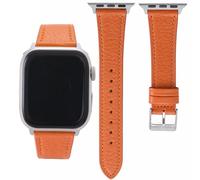 Thin Slim Soft Goatskin Women Leather Watch Bands 42mm 44mm 45mm 46mm 49mm for Apple Watch Lightweight Elegant Small Wrist Watch Band Replacement Straps for iWatch Ultra SE 11 10 9 8 7 6 5 4 3 2 1