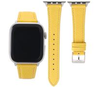 Thin Slim Soft Goatskin Women Leather Watch Bands 42mm 44mm 45mm 46mm 49mm for Apple Watch Lightweight Elegant Small Wrist Watch Band Replacement Straps for iWatch Ultra SE 11 10 9 8 7 6 5 4 3 2 1