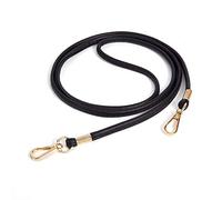 Thin Soft PU Leather Crossbody Replacement Chain Strap for Small Bag，Purse，Wallet，Clutch，Phone Case (Black - Gold)