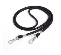 Thin Soft PU Leather Crossbody Replacement Chain Strap for Small Bag，Purse，Wallet，Clutch，Phone Case (Black - Silver)