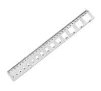 Thin Stainless Steel Engineering Scale Double Hole Systems Practical Design Workshop Classroom Essential Construction Site Stainless Steel Scale Ruler