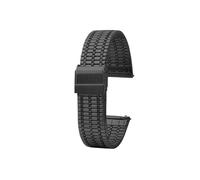 Thin Stainless steel Metal Men's Women's 18mm 20mm 22mm Watchband Fit for Longines/Tissot/Casio Luxury Watch Strap(Black,22mm)