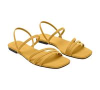 Thin Strap Low Heel Flat Sandals Comfortable Versatile Elegant Band Summer Casual Footwear Lightness That Never Weighs You Down