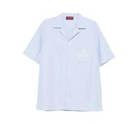 Thin Striped Cotton Poplin Bowling Shirt - male - Gucci - Short Sleeve Shirts - Blue - L - Shirts L