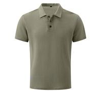 Thin Tee Shirts Men Elavure The Prestigio Shirt Men's Polos Short Sleeve Solid Cotton Shirt Casual Workout Mens T Shirts Multiple Pack Khaki