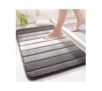 Thin Version,Bathroom Rug, Bathroom Mat, Extra Soft Absorbent Premium Bath Rug, Area Rugs,Grey,(15.7 * 23.6inches)