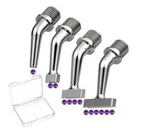 Thin Version Diamond Painting Pen Tips, Ergonomic Screw Metal 135° Elbow Tips Nib Placer, Diamond Painting Art Drilling Pen Drill Tips Head, Diamond Art Pen Multi-Placer Tips (1/2/4/6 Beads)
