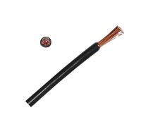 Thin Wall Cable Single Core 12v 24v 48v Black Red Round PVC Wire Auto Marine Solar Battery Power (4mm2 Black 39A, 10 Metre Coil)