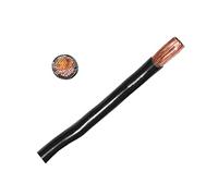 Thin Wall Cable Single Core 12v 24v 48v Black Red Round PVC Wire Auto Marine Solar Battery Power (6mm2 Black 50A, 2 Metre Coil)