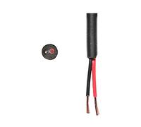 Thin Wall Cable Twin 2 Core 12v 24v Black Red Round PVC Wire Auto Marine Solar (0.50mm2 11A, 10 Metre Coil)