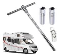 Thin Wall Spark Plug Plane -14mm Spark Plug, 12 Point Enclosure Wrench, 4 Piece Car Repair | Spark Plug Key Removal Tool Set, T-H
