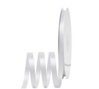 Thin White Ribbon 6mm Satin Ribbons for Gift Wrapping,91m Wrapping Ribbon Balloon Ribbon Cake Ribbon Silk Thick Ribbon White for Crafting,Christmas,Union Jack British,Hair Bows,Party,Cake Decorations