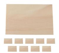 Thin Wooden Panels - Pack of 10 Square Plywood Sheets, Smooth Craft Boards, Easy to Cut and Paint, Durable DIY Material | Thin Plywood Sheets, Ideal for Wood Burning,